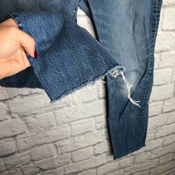 Levi's 501 button fly low rise straight raw hem - Picture 2 of 6